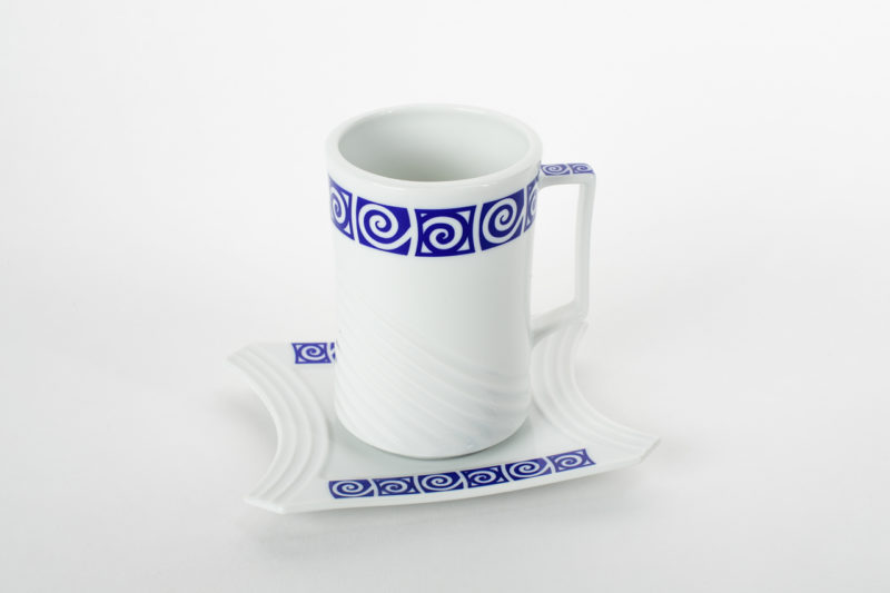 Taza alta Cíes con plato